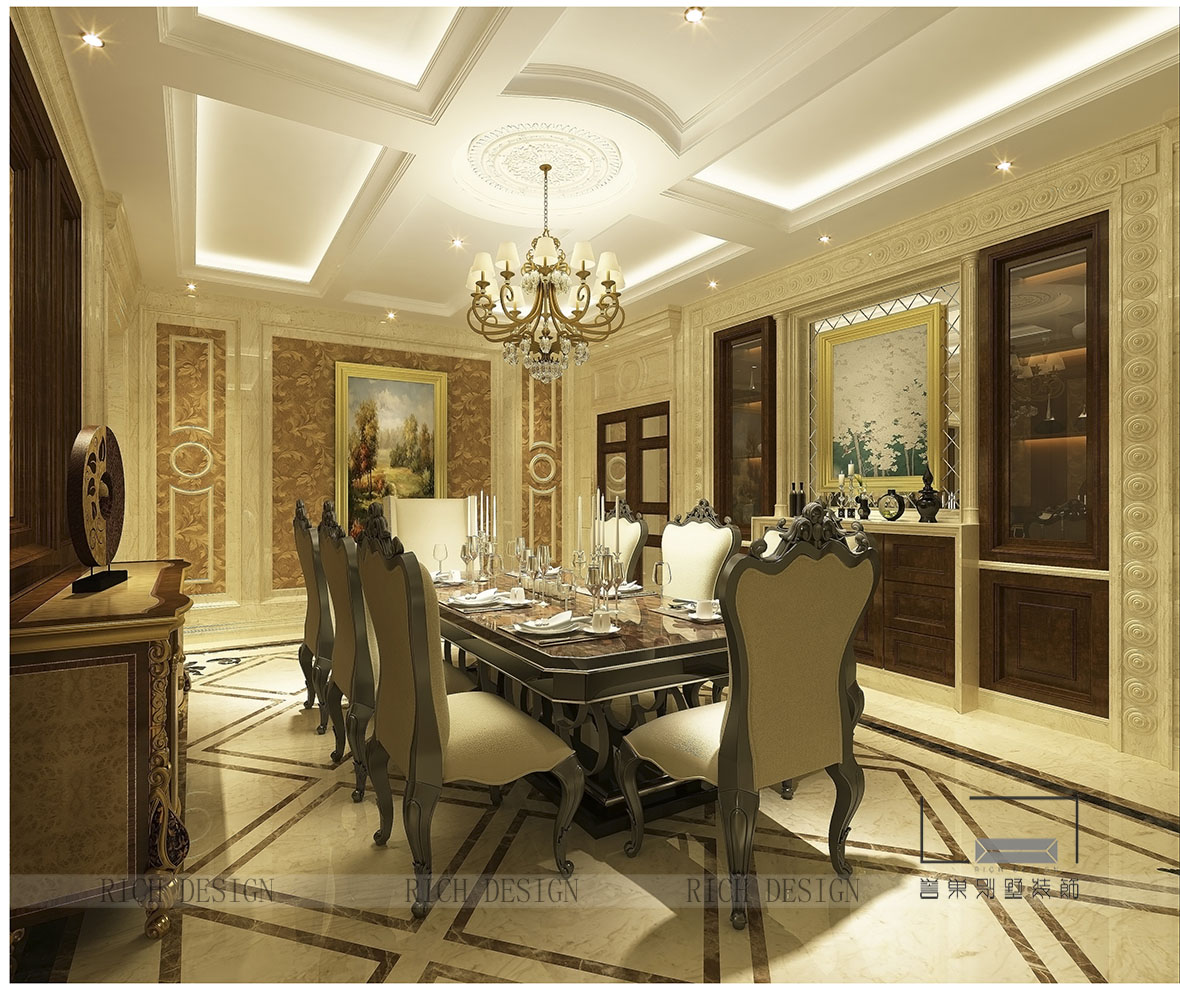 中鐵逸都國際歐式餐廳裝修設(shè)計效果圖