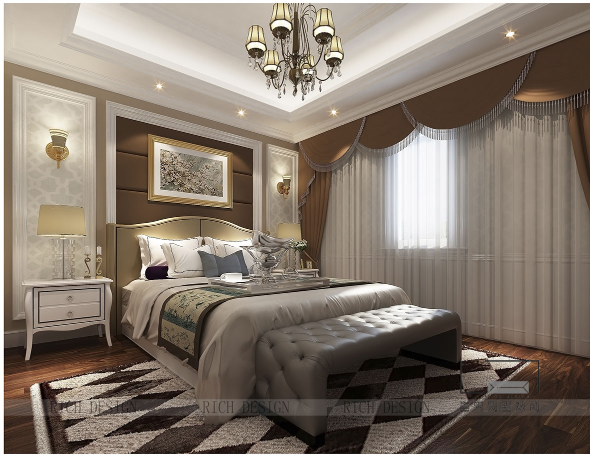 中鐵逸都國際歐式客房裝修設(shè)計效果圖