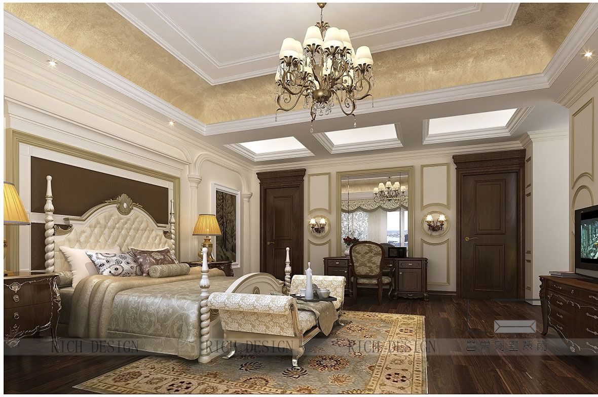 中鐵逸都國際歐式主人房裝修設(shè)計效果圖