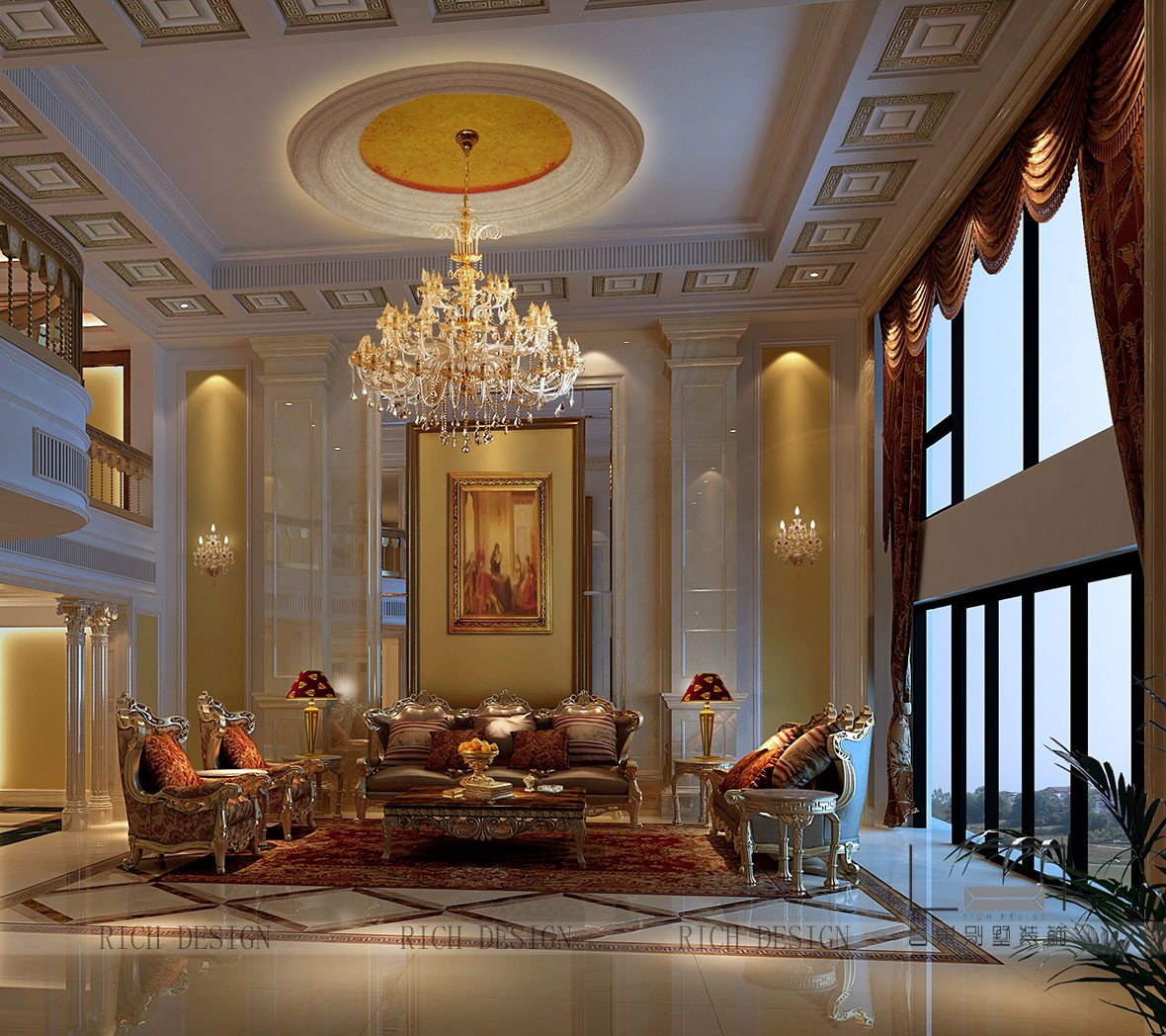 藍郡客廳角度二裝修設(shè)計效果圖