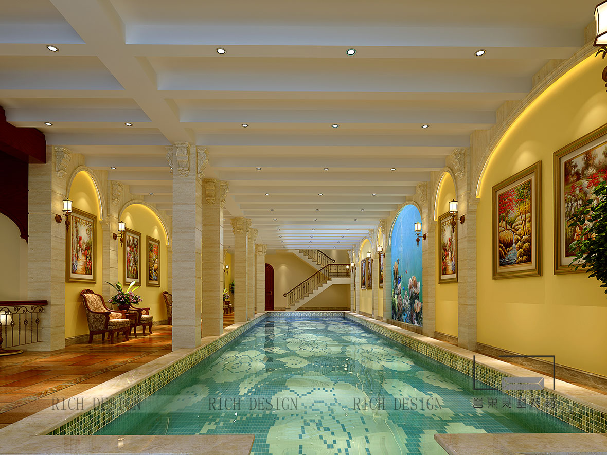 翡翠灣美式泳池裝修設(shè)計(jì)