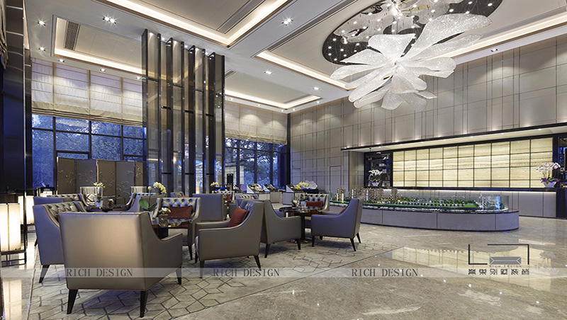 杭州國悅府售樓處裝修完工實景500平