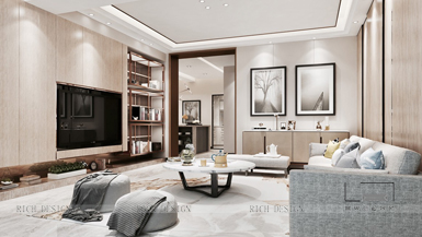 博林天瑞現(xiàn)代160平裝修效果圖