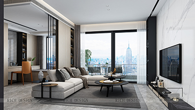 前城濱?；▓@現(xiàn)代簡約190平裝修效果圖