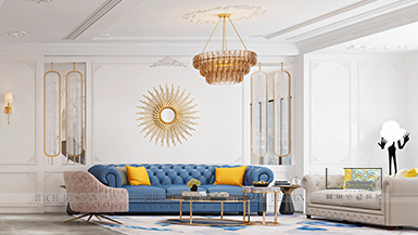 萬科天傲灣370平方現(xiàn)代新古典裝修設(shè)計(jì)效果