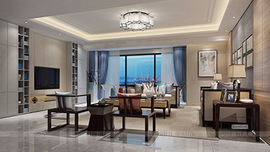 博林天瑞中式風(fēng)格180平大戶型裝修設(shè)計(jì)