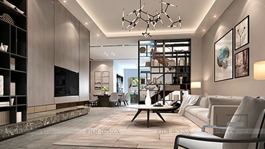 三正瑞士半山現(xiàn)代風格400平