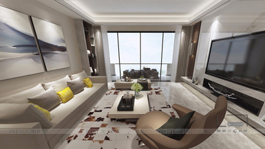 蛇口水灣1979現(xiàn)代風格180平裝修設計