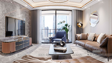 天璽一號129平現(xiàn)代風(fēng)格裝修設(shè)計