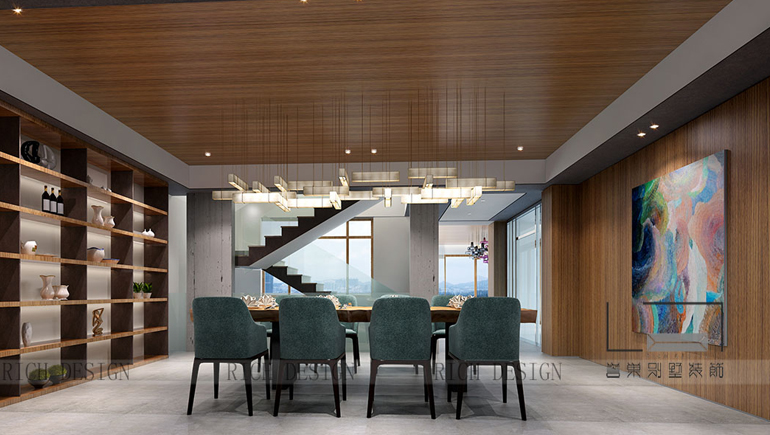 中航元嶼?，F(xiàn)代風(fēng)格500平設(shè)計(jì)效果