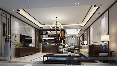 山語(yǔ)清暉中式風(fēng)格200平裝修設(shè)計(jì)