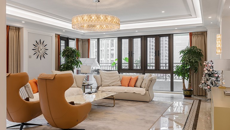 山語清暉315㎡簡歐風格裝修實景圖