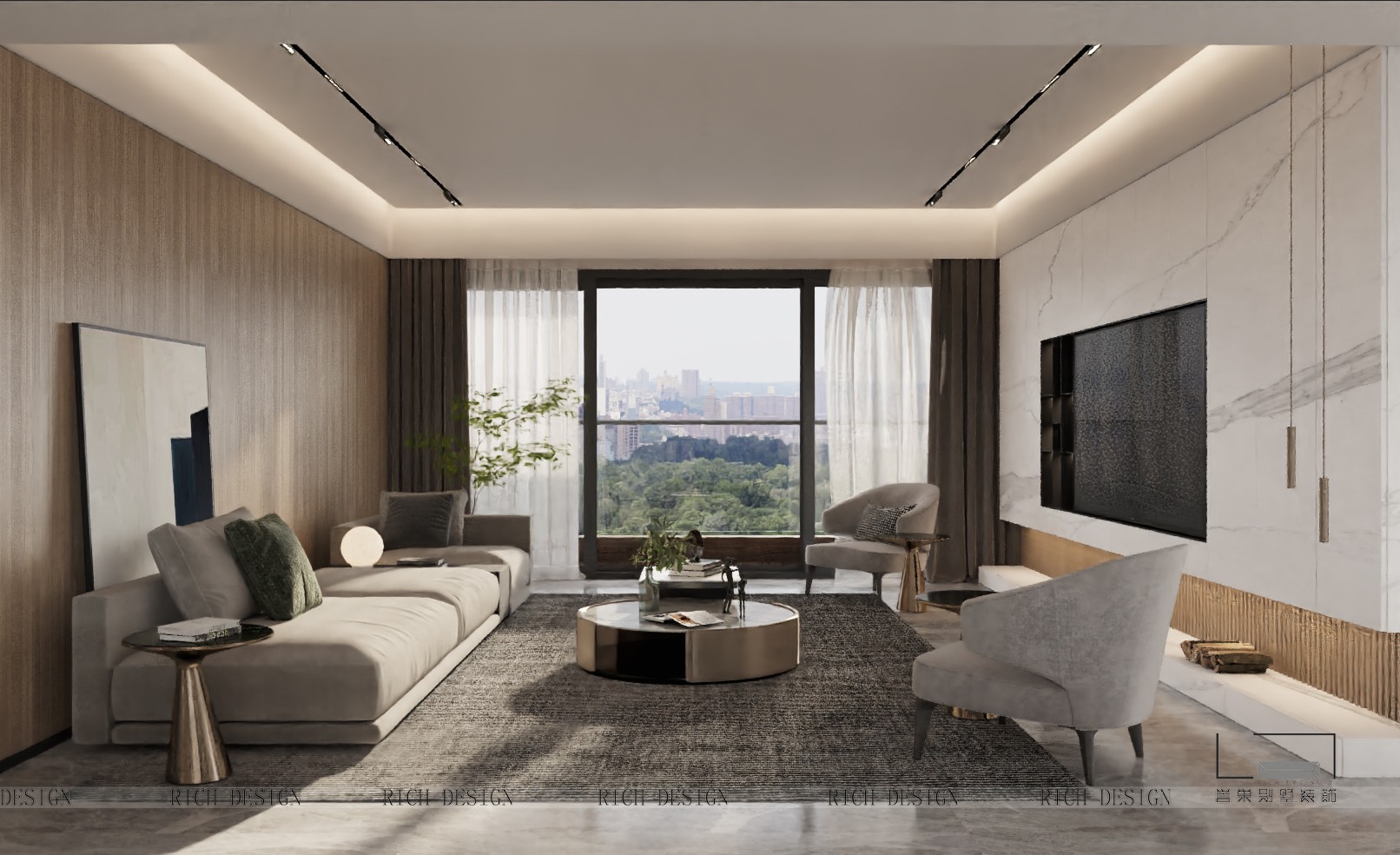 山海上園-190㎡-現(xiàn)代風(fēng)格