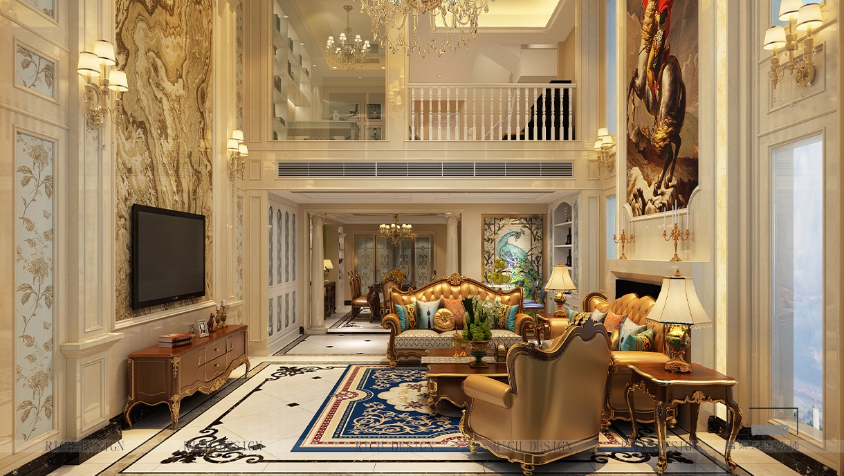 皇庭波西塔諾別墅-500㎡-簡(jiǎn)歐風(fēng)