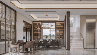 云浮自建別墅620平現(xiàn)代新中式