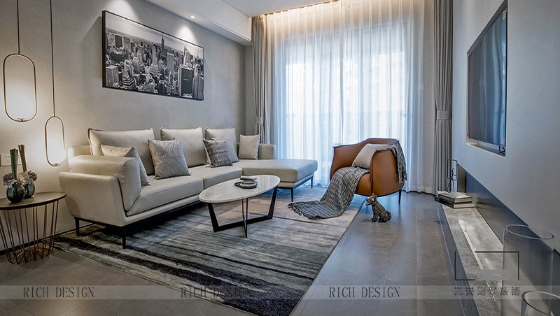 前海丹華現(xiàn)代風(fēng)格112平方裝修實景圖