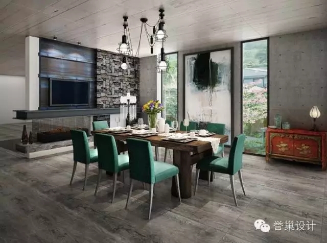 曦城別墅餐廳裝修效果圖