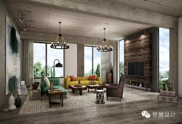 曦城別墅客廳2裝修效果圖