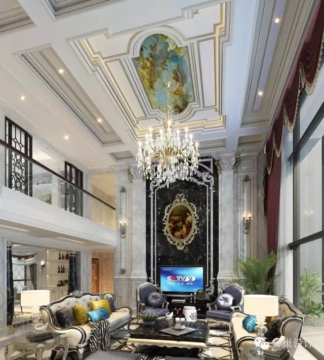 別墅客廳設(shè)計(jì)效果圖