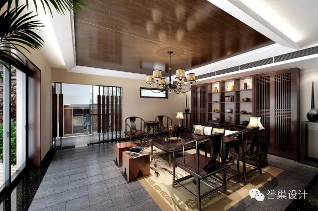 中式客廳裝飾效果圖