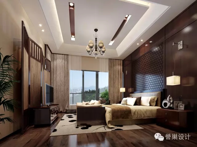 中式臥室2裝飾效果圖