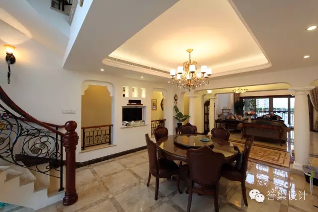 別墅客餐廳效果圖