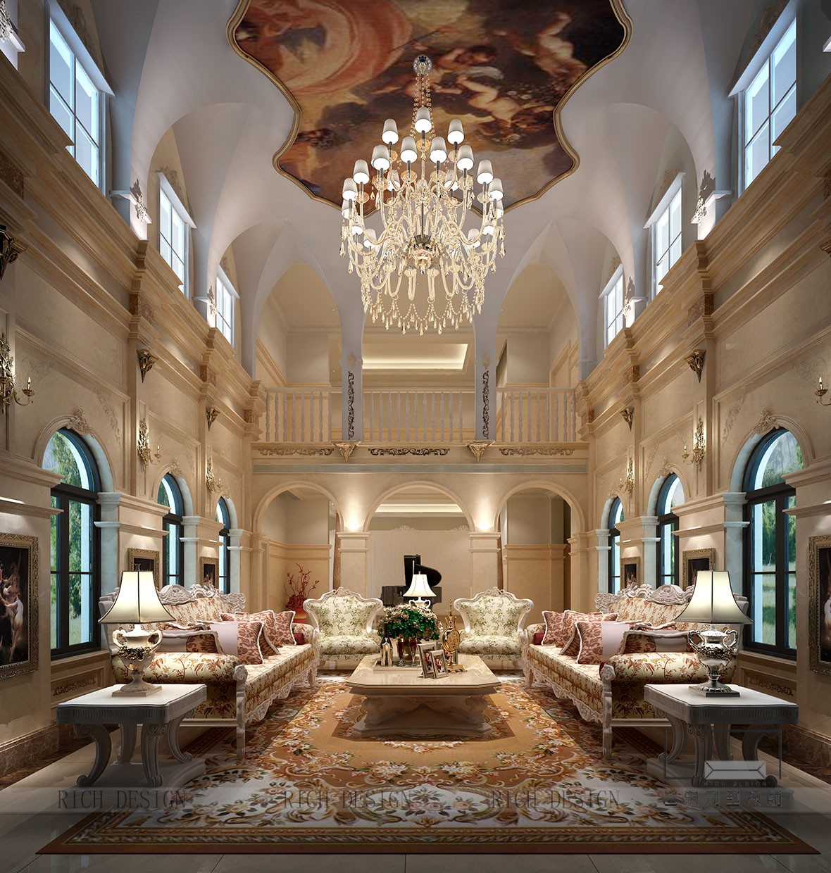 客廳角度二裝修設(shè)計效果圖