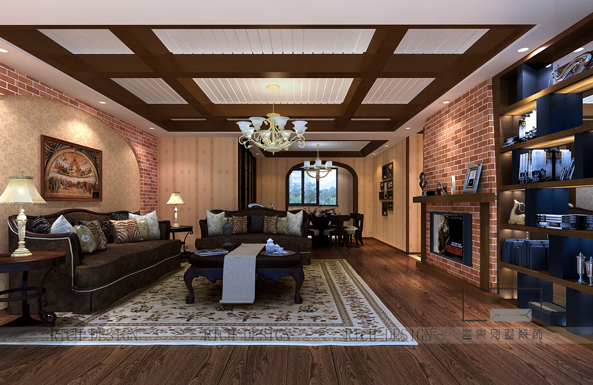 客餐廳角度一裝修設(shè)計效果圖