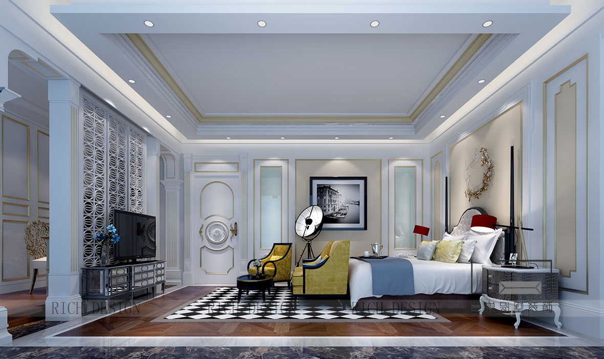  卓越維港現(xiàn)代臥室1裝修欣賞圖