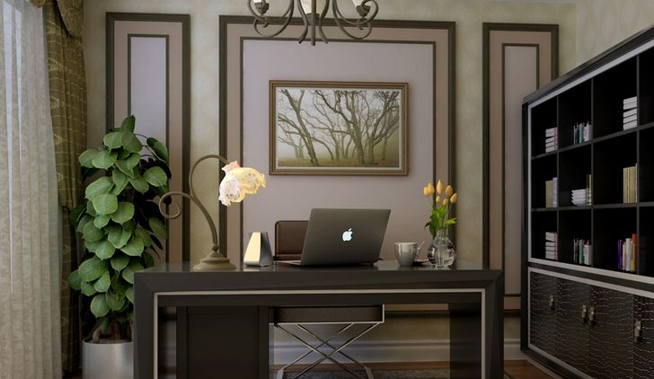 別墅室內(nèi)植物裝飾效果圖