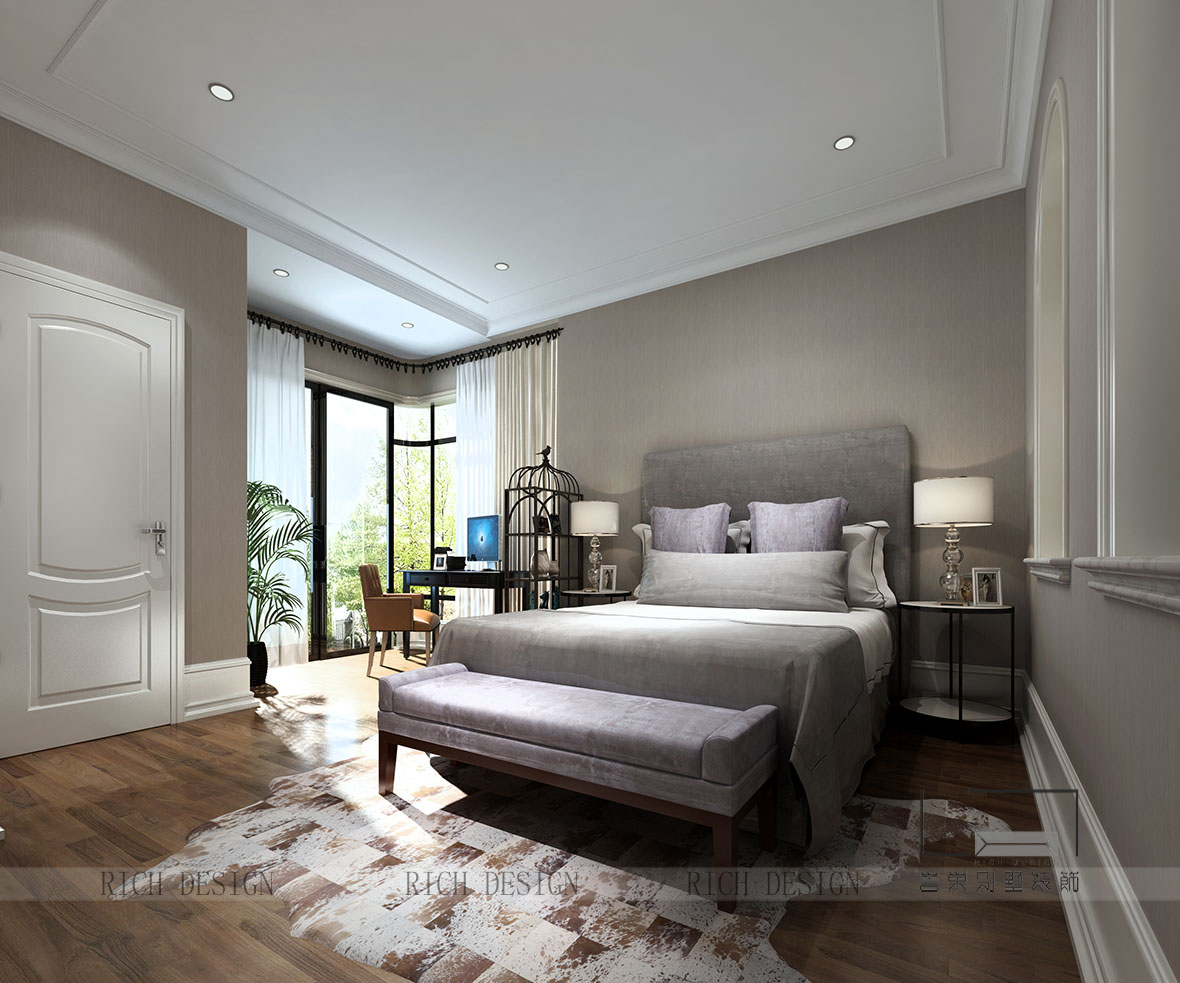 別墅臥室軟裝裝飾設(shè)計(jì)效果圖