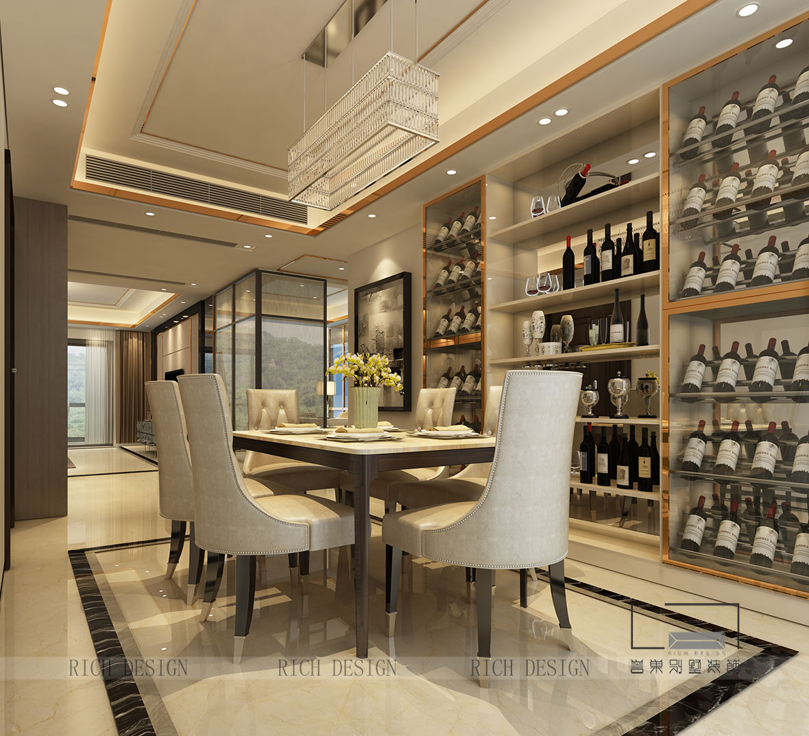 別墅餐廳裝飾效果圖