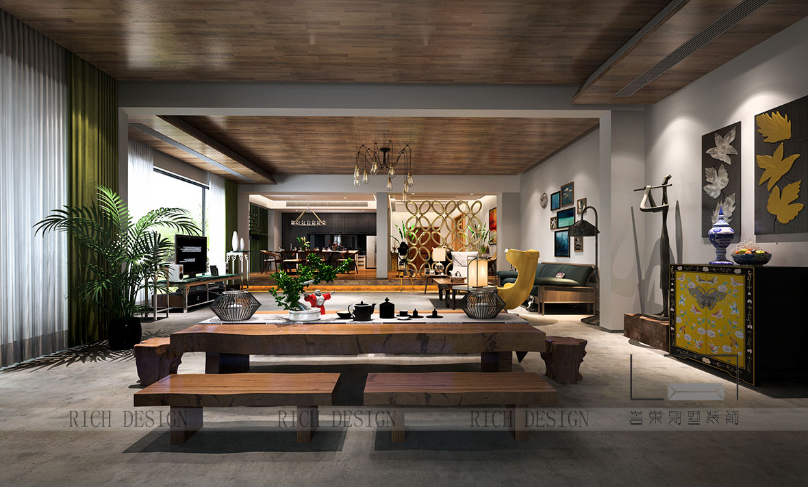 沙河高爾夫歐式大廳裝飾效果圖