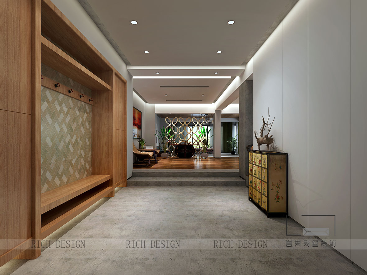 沙河高爾夫歐式走廊裝飾效果圖