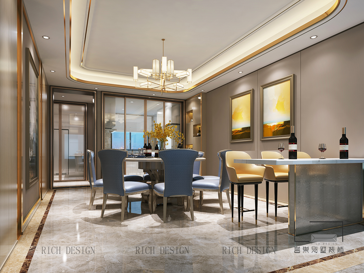 別墅餐廳裝修設(shè)計(jì)效果圖