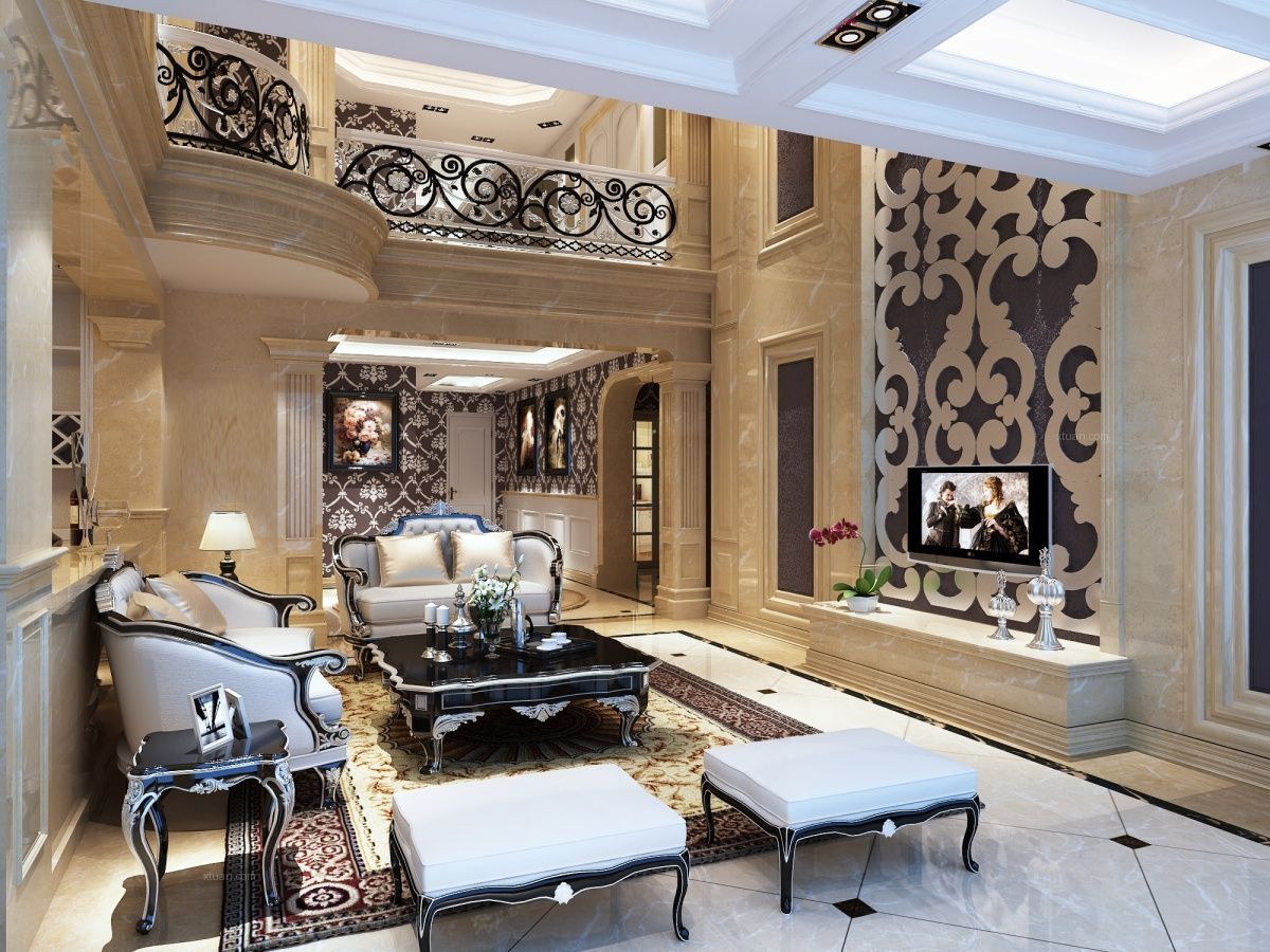 別墅裝修客廳效果圖