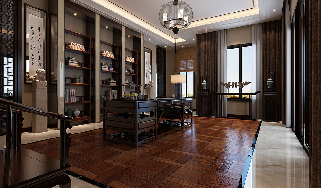 書房裝修效果圖3