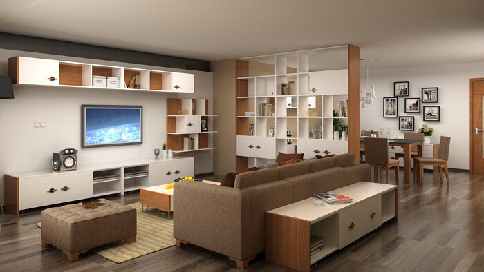 現(xiàn)代房子裝修家具定制效果圖