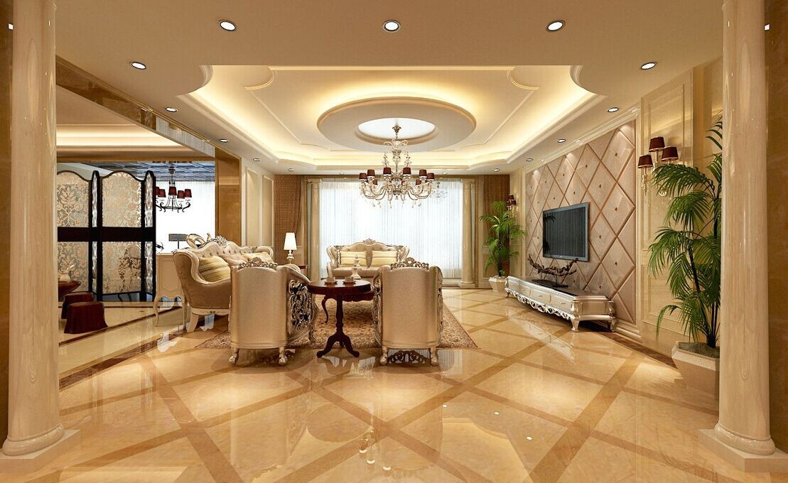 別墅現(xiàn)代簡約客廳裝飾效果圖