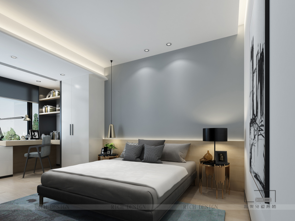 別墅主臥裝飾效果圖