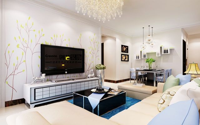 別墅現(xiàn)代客廳裝飾效果圖