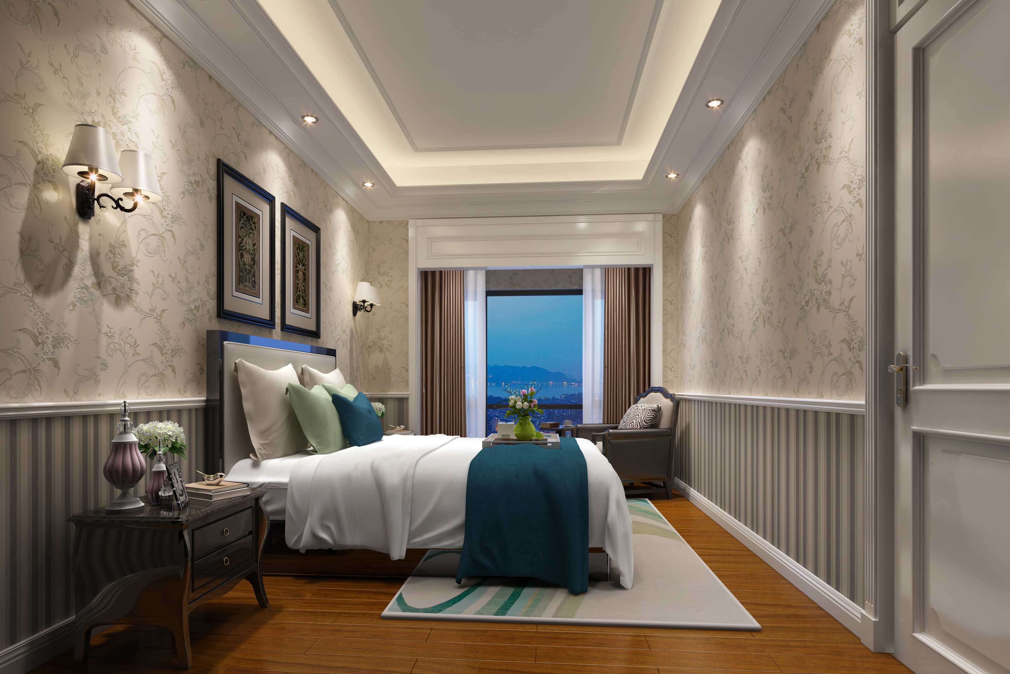 別墅次臥裝修效果圖