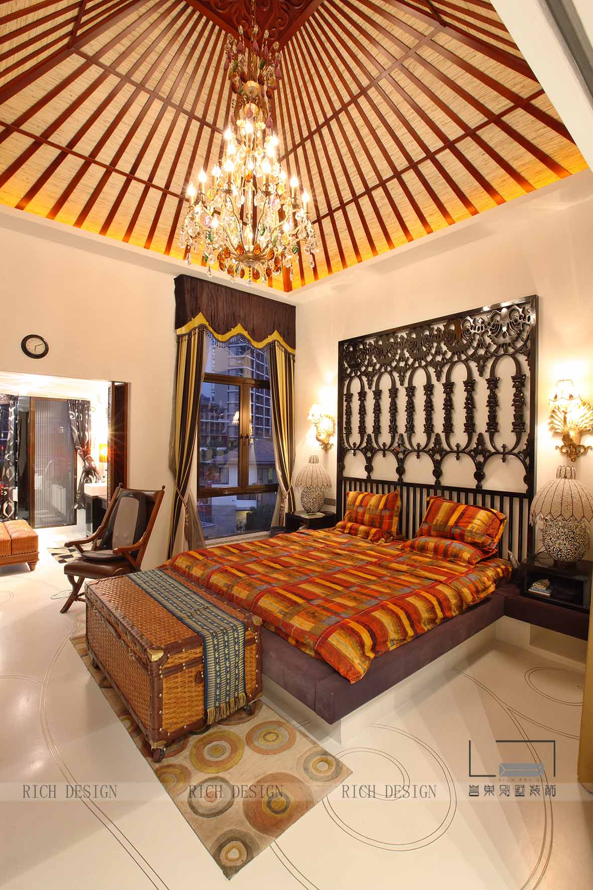  別墅東南亞臥室裝修效果圖