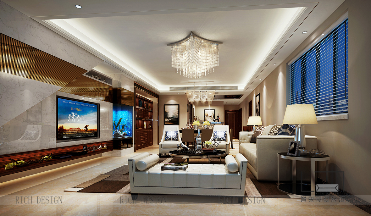 別墅現(xiàn)代客廳裝修欣賞圖