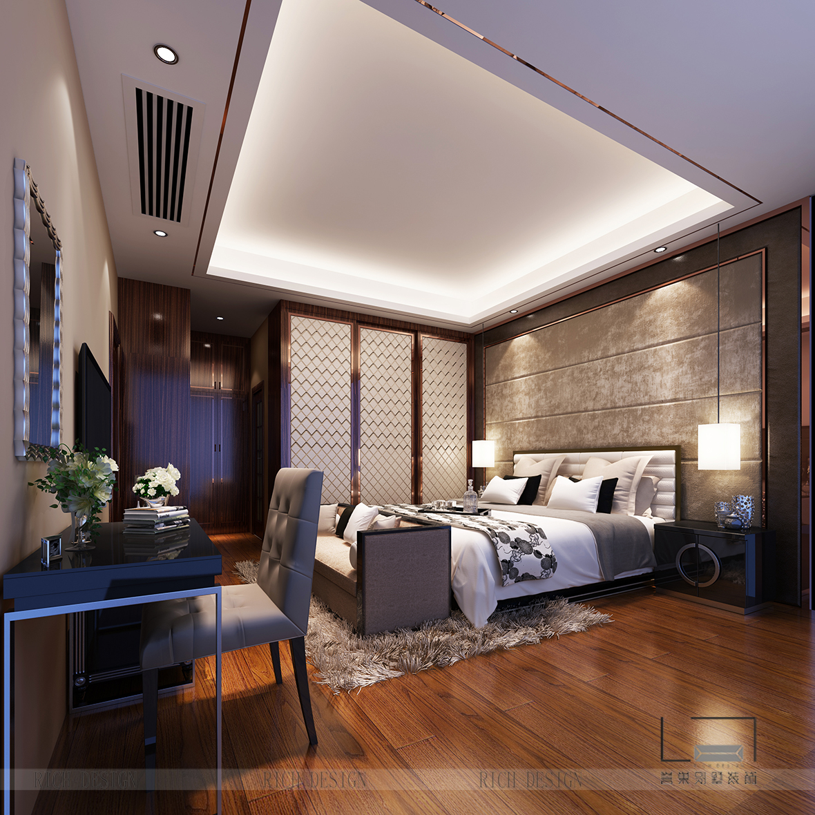 泰華陽光海別墅主臥裝修欣賞圖