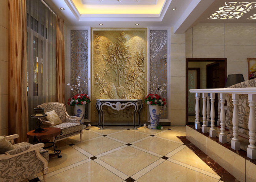 別墅玄關(guān)裝修設(shè)計(jì)效果圖