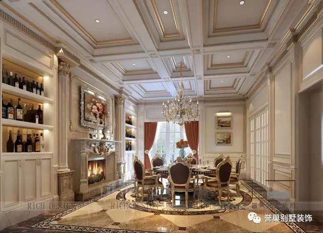 別墅歐式餐廳裝修設(shè)計(jì)實(shí)景圖