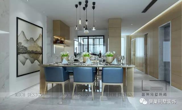  別墅現(xiàn)代餐廳裝修設(shè)計效果圖