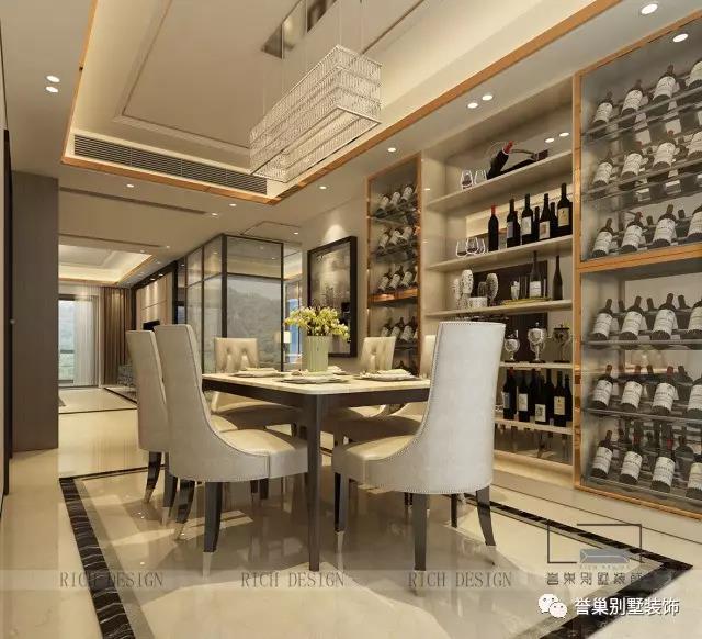  別墅現(xiàn)代餐廳裝潢設(shè)計效果圖