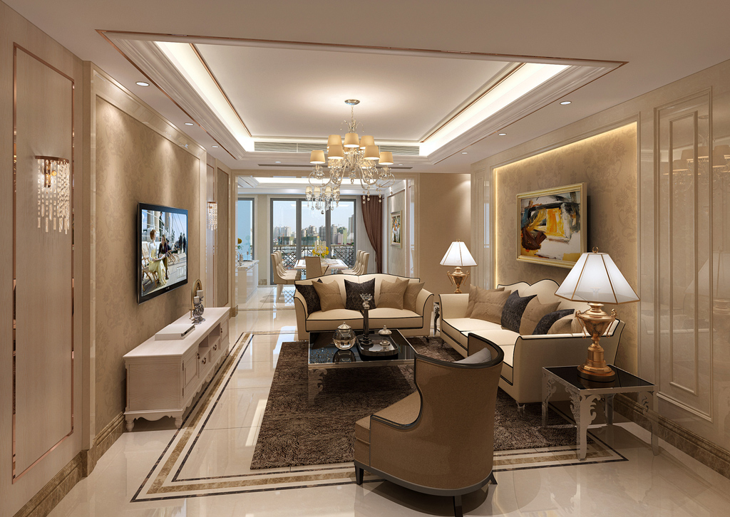  別墅休閑廳裝修設(shè)計效果圖